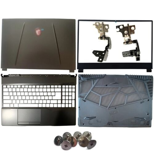 New For Msi Gl65 Gp65 Ge65 Ms-16U1 Lcd Back Cover+Bezel+Palmrest+Bottom+Hinges