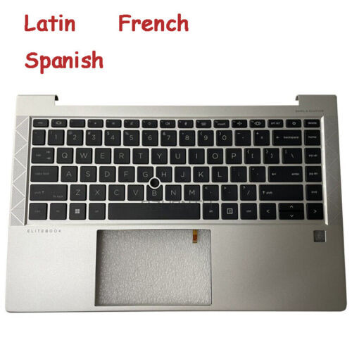 Palmrest W/Backlit Keyboard For Hp Elitebook 840 745 845 G8 G7 Latin/Esp/Fr