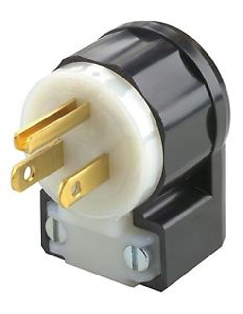 Leviton 021-5266 Ca 15A Grd Angle Plug, 24 Pack