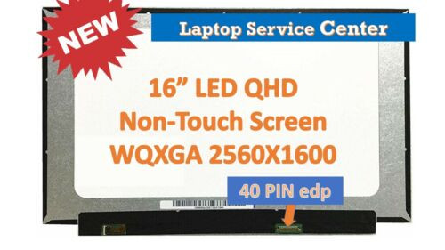 New 16.0" Wqxga Laptop Lcd Screen Ne160Qdm-Ny2 Edp 40Pin