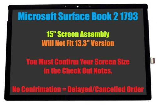 M1006991-021 Microsoft Lcd Display Touch Screen Assembly Surface Book 2 15" 1793