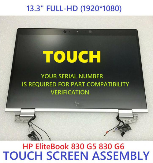 X360 830 G6 13" Fhd Uwva Touch Screen Display Assembly