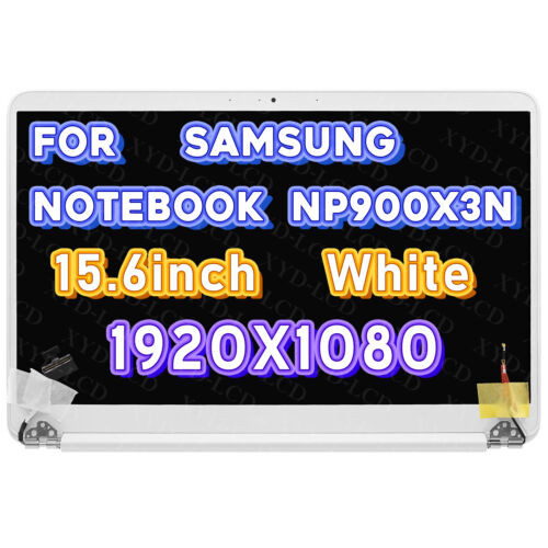 For Samsung Notebook Np900X3N 1920X1080 13.3" Lcd Screen Top Assembly(White)
