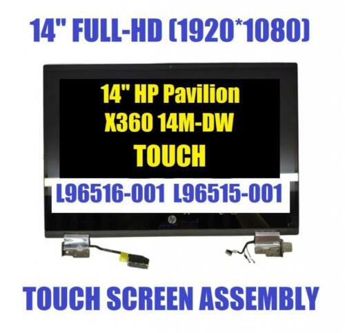 L96515-001 Lcd Touch Screen Display Hinge Up Hp Pavilion X360 14M-Dw1023Dx