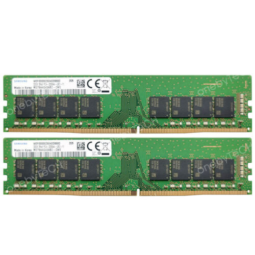 Samsung 64Gb 2X32Gb 2Rx8 Pc4-25600 Ddr4-3200Mhz 1.2V Dimm Non-Ecc Desktop Memory