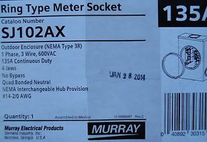 135A Ring type Meter Sock, SJ102AX, Outdooe Enclosure (Nema Type 3R)