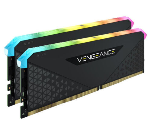 Corsair Vengeance Rgb Rs 32Gb (2X16Gb) Ddr4 3200Mhz C16 16-20-20-38 Black Heatsp