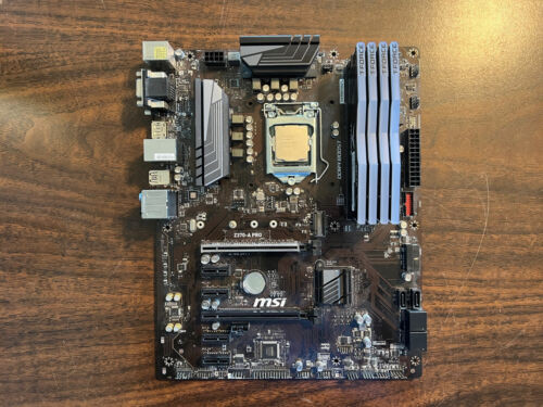 Used Intel I7-8700K  + Msi Z370 Motherboard + 32Gb Teamgroup Rbg Ddr4 Combo