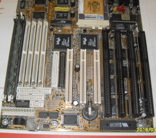 Biostar Mb-8500Tvd-A  At Motherboard 4 Isa Slots Cpu Ram Cnc Dos Industrial Mb