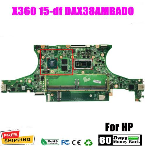 For Hp Spectre X360 15-Df Dax38Ambad0 Motherboard I7-10510U Cpu Mx250 2G Gpu