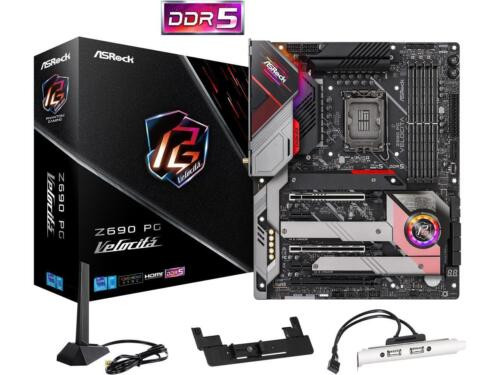 Asrock Z690 Pg Velocita Lga 1700 Intel Z690 Sata 6Gb/S Ddr5 Atx Intel Motherboar