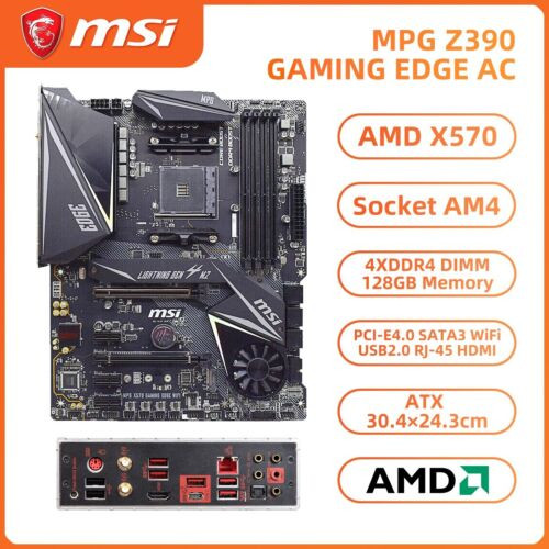 Msi Mpg X570 Gaming Edge Wifi Motherboard Atx Amd X570 Am4 Ddr4 128Gb Sata3 Hdmi