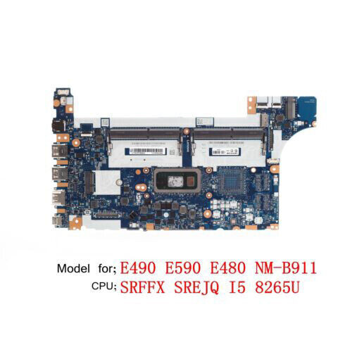 02Dl805 For Lenovo Thinkpad E590 Motherboard Nm-B911 I5-8265U 5B20V81840