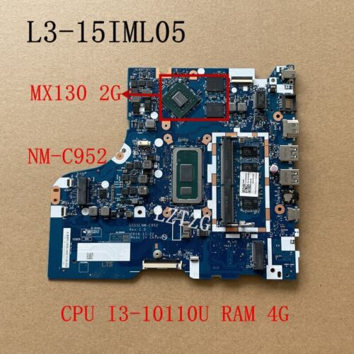 For Lenovo Ideapad L3-15Iml05 Motherboard I3-10110U Mx130 2G Ram 4G 5B20S44012