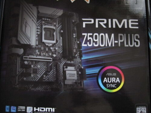 Asus Prime Z590M-Plus Lga1200 Ddr4 Usb3.2 Sata6Gb/S Micro-Atx