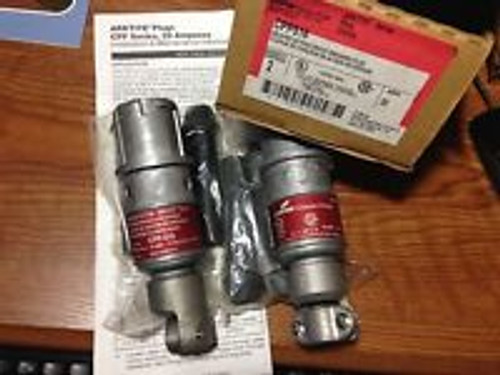 2 New Crouse-Hinds Cpp516 Arktite Plug Aluminum Handles 20 Amp, 2-Wire, 3-Pole