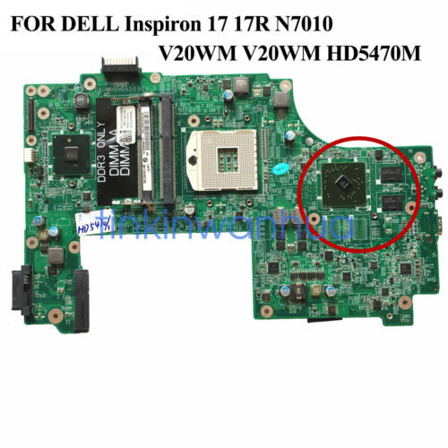 For Dell Inspiron 17 17R N7010 Hd5470M 0V20Wm V20Wm Motherboard