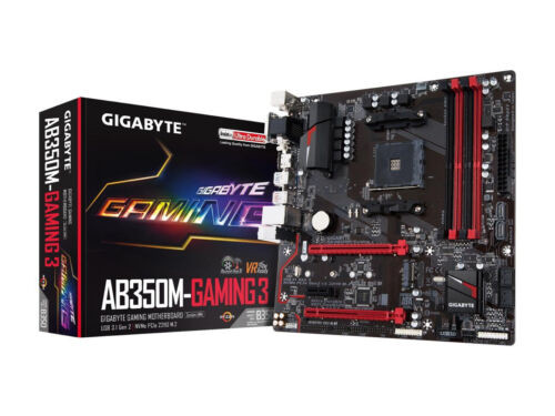 Gigabyte Ga-Ab350M-Gaming 3 Amd B350 Socket Am4 Sata 6Gb/S  Matx Motherboard