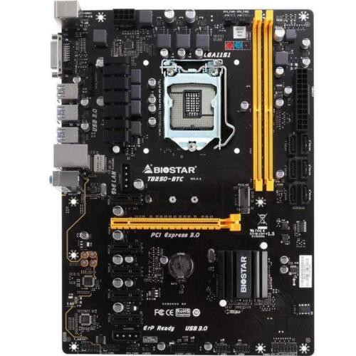 Biostar Tb250-Btc Motherboard Intel B250 Lga 1151 Core I7/I5/I3/Pentium/Celeron