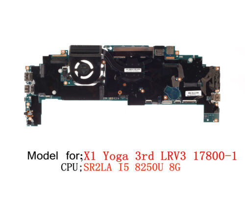 01Yn226 For Lenovo Thinkpad X1 Yoga 3Rd Gen Motherboard I5-8250U Uhd 8G 01Yn200