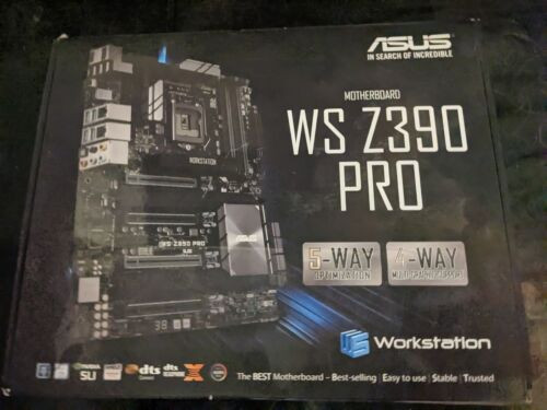 Asus Ws Z390 Pro Motherboard Lga1151 Intel Z390 Error (00) Without I/O Shield