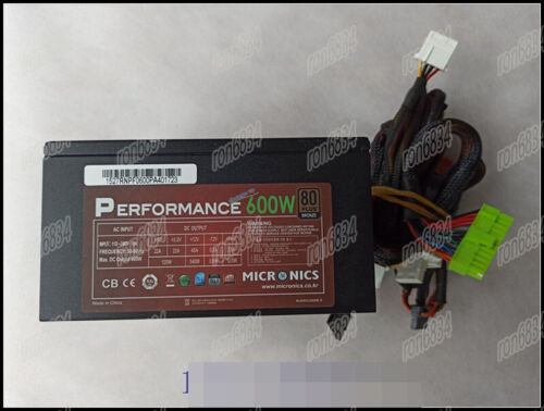 1Pc Used Performance 600W Micronics Power Supply