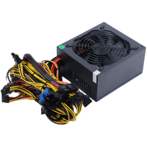 2600W Modular Power Supply For 6 Gpu Eth Rig Ethereum Coin Mining Miner 95 Gold