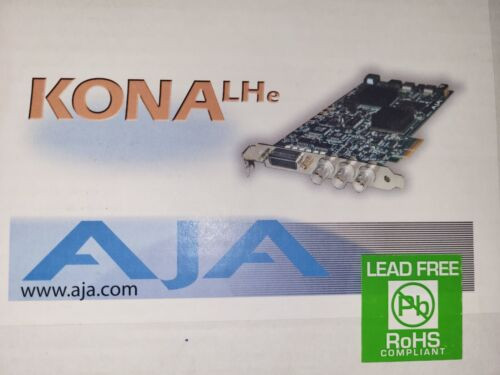 Aja Kona Lhe 102035-03 Video Caption Card Pcie Board New With Cables