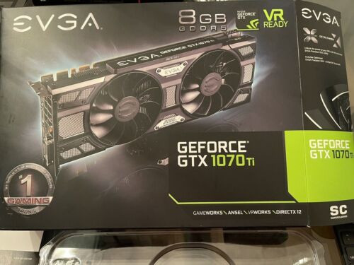 Evga Geforce Gtx 1070 Ti Sc Gddr5 8Gb Gaming Graphics Card Gpu 08G-P4-5671-Kr