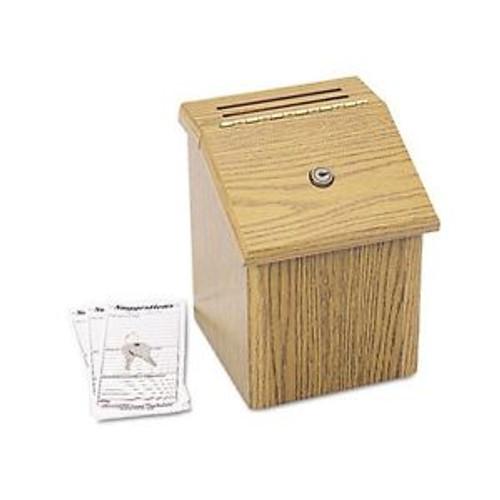 Safco Wood Suggestion Box - SAF4230MO