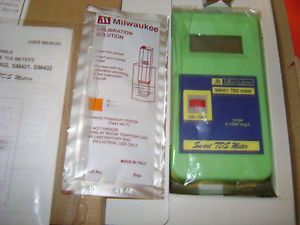 NEW MILWAUKEE SM401 SMART TDS METER ALL DOCUMENTS,STANDARD TDS SOLUTION