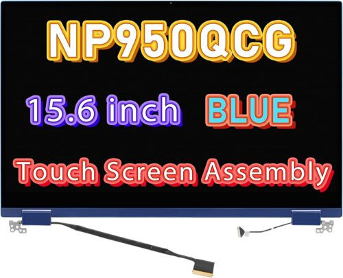 15.6 Inch Samsung Notebook Np950Qcg With Touch 1920X1080 (Blue) Lcd Top Assembly