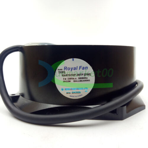 One Royal Fan Rar757Dp-39Tp (D98) Three-Phase 5-Wire 230V Spindle Fan