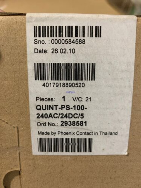 Switching Power Supply Quint Ps-100-240Ac/24Dc/52938581