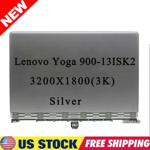 For Lenovo Yoga 900-13Isk2 13.3" Qhd Touch Lcd Display Assembly Frame Silver