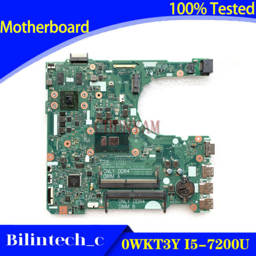 For Dell Vostro 3468 3568 Laptop Motherboard Wkt3Y 0Wkt3Y I5-7200U 2Gb 15341-1