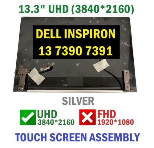 47P4F Dell 13.3" Uhd 4K Black Touch Screen Assembly I7391-7520Blk-Pus