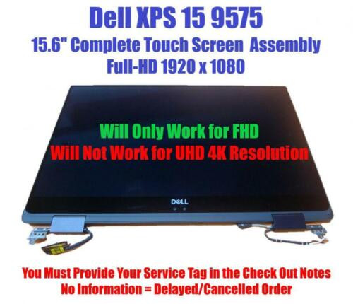 3P07V New Oem Dell Xps 9575 Fhd 1920X1080 Silver Touch Screen Assembly