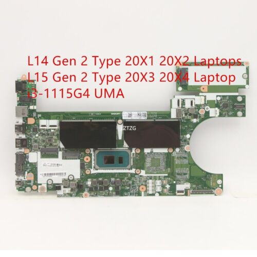 Motherboard For Lenovo Thinkpad L14 Gen 2/L15 Gen 2 I3-1115G4 Uma 5B21A12893
