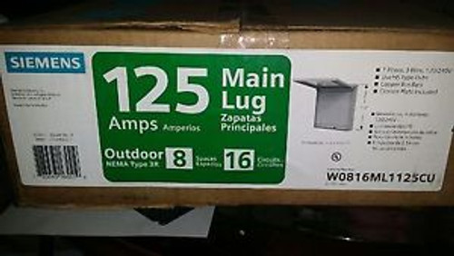 Siemens  125 Amp W0816ML1125CU Outdoor Main Lug Load Center