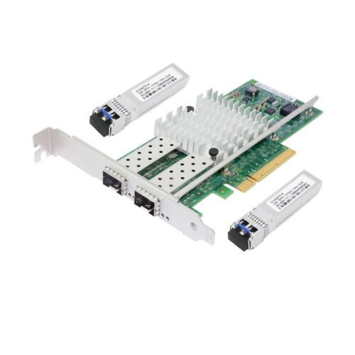 Jeirdus With Intel 82599 Chipset X520-Da2 10G Pci-E X8 Ethernet Server Adapte...
