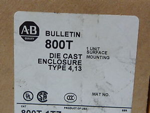 Allen Bradley 800T-1TZ Die Cast Enclosure Type 4/13  NEW