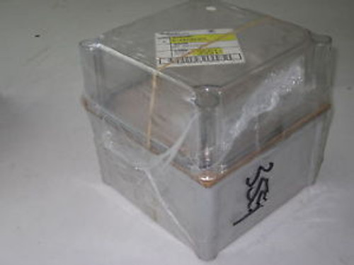 HOFFMAN A-887AB3CC ABS PLASTIC ELECTRICAL ENCLOSURE W/ CLEAR COVER New