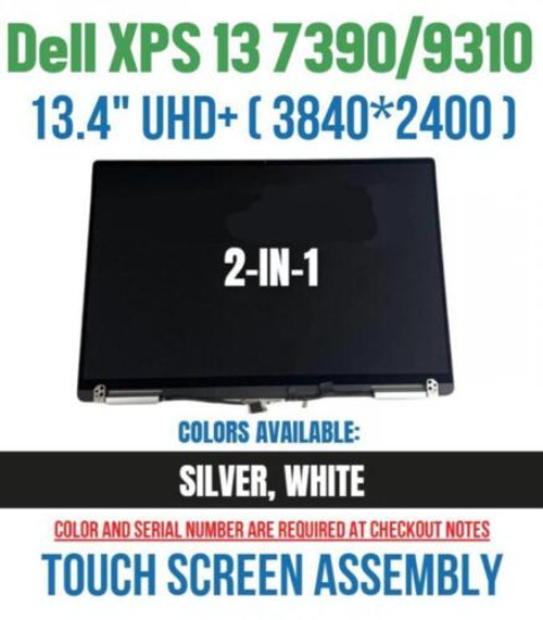 13.4" Dell Xps 13 7390 2-In-1 Uhd 4K Lcd Display Touch Screen Assembly Complete