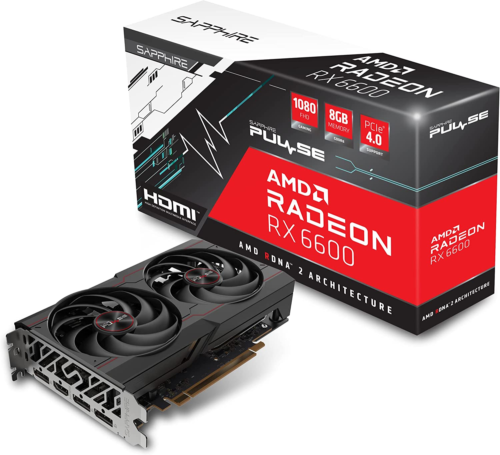 Sapphire 11310-01-20G Pulse Amd Radeon Rx 6600 Gaming Graphics Card With 8Gb Gdd