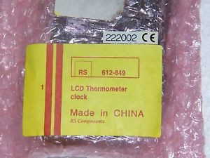 SA880-1M Compact LCD display thermometer/clock RS 612849 Lot Of 2