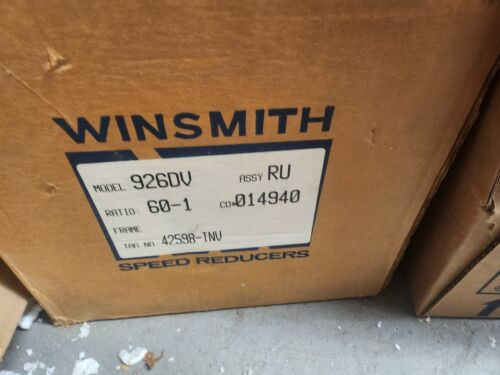 New Winsmith  926Dv 60:1 Ratio  Speed Reducer