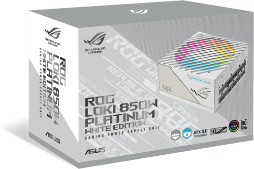 Asus Rog Loki Sfx-L 850W Platinum White Edition (Fully Modular Power Supply, 80+