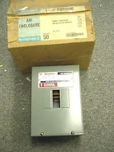 NEW WESTINGHOUSE SQC050 NEMA SIZE 1  ABI CIRCUIT BREAKER ENCLOSURE SQC-050