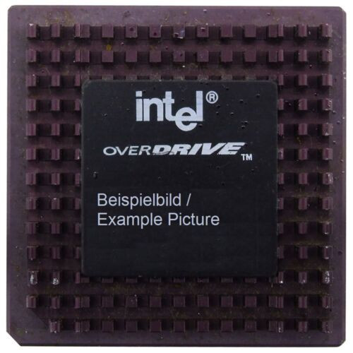 Intel 80486 Overdrive 50Mhz Sz902 Dx2Odp50 Cpu Socket/Socket Pga168 Vintage Rare